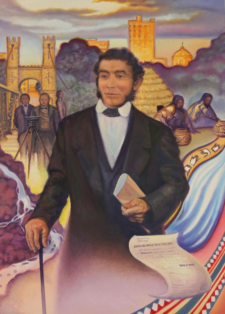 Portrait of Jacob de Cordova, the Jamaica-born land agent who helped lay out Waco in 1848